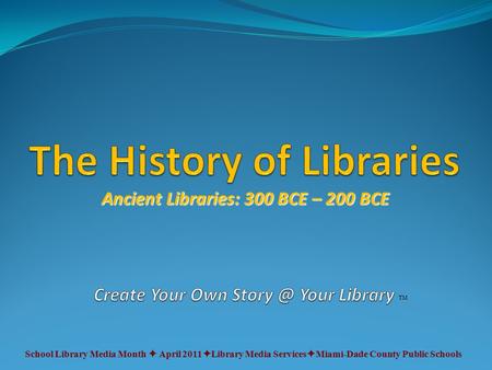 Create Your Own Your Library