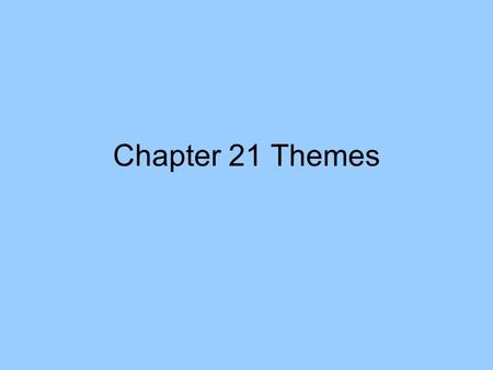 Chapter 21 Themes. Power and Authority Age of Absolutism (Europe, 1500s-1700s): rulers such as France’s Louis XIV ruled with unlimited power, some claiming.
