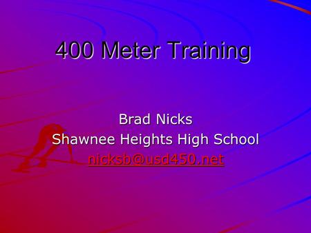 Brad Nicks Shawnee Heights High School