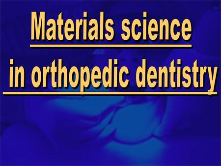 The science of dental materials involves the study of the composition and properties of materials and the way in which they interact with the oral environment.
