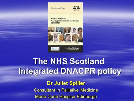 The NHS Scotland Integrated DNACPR policy