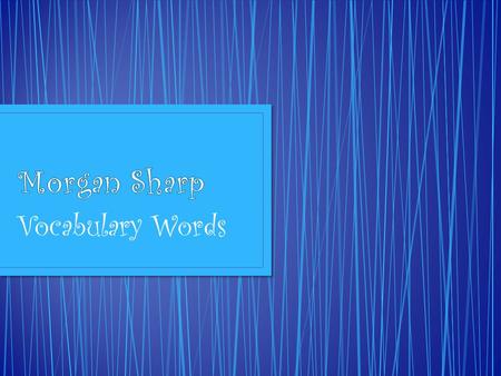 Vocabulary Words. A website or program that collects related.