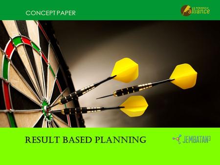 CONCEPT PAPER RESULT BASED PLANNING. RESULT-ORIENTED PLANNING Overall Objective/ Goal Specific Objective/ Purposes Expected Result/ Output Activities.