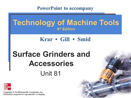 Surface Grinders and Accessories