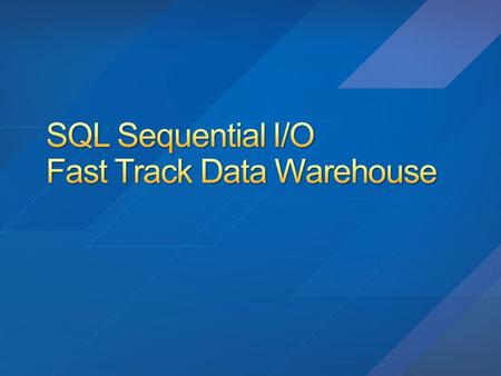 11 33 55 Scalable Data Warehouse & Data Marts ReportsAnalysis SQL Server DBMS SQL Server Integration Services Custom OLTP Increase usage & trust.