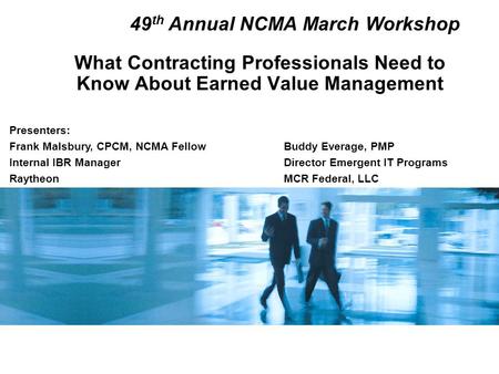 49th Annual NCMA March Workshop
