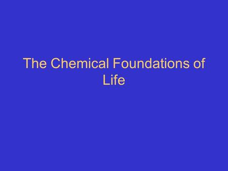 The Chemical Foundations of Life. Element vs. molecule Ionic bond vs. covalent bond Polar vs. nonpolar Hydrogen bond vs. van der Waals force Hydrophilic.