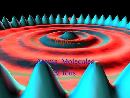 Dr. S. M. Condren Atoms, Molecules & Ions Chapter 2.