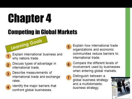 Chapter 4 Competing in Global Markets Learning Goals