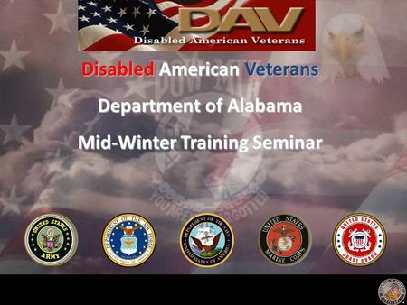Disabled American Veterans Department of Alabama Mid-Winter Training Seminar.