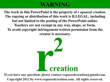 Copyright 2012 by  All rights reserved. If you have any questions please contact The work in this.