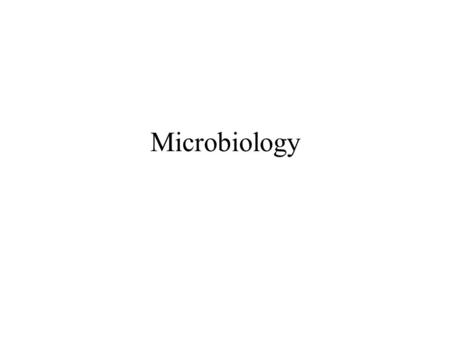 Microbiology. The study of organisms too small to be seen without magnification. –Bacteria –Viruses –Fungi –Protozoa –Helminths (worms) –algae.