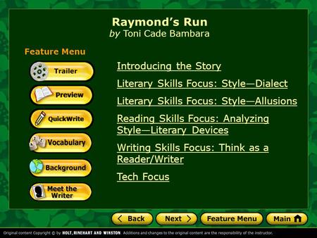 Raymond’s Run by Toni Cade Bambara