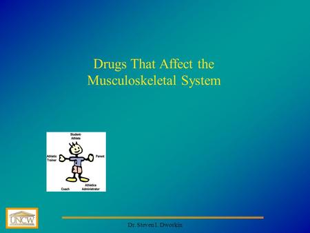 Dr. Steven I. Dworkin Drugs That Affect the Musculoskeletal System.