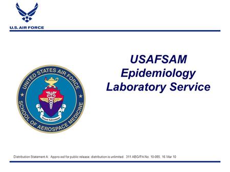 USAFSAM Epidemiology Laboratory Service