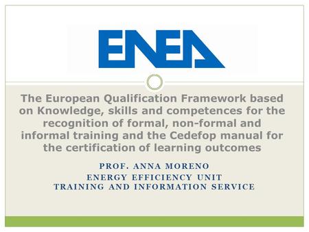 Energy Efficiency Unit Training and Information Service