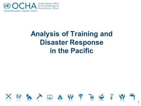 Analysis of Training and Disaster Response in the Pacific