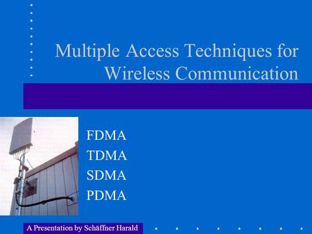 Multiple Access Techniques for Wireless Communication