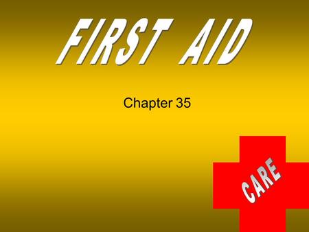 FIRST AID Chapter 35.