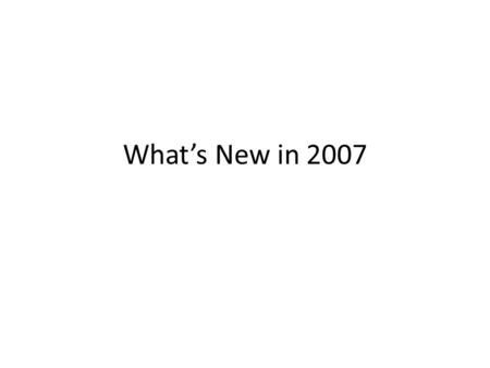 What’s New in 2007. Visio 2007 Office Visio 2007 is easy to use and comes with diagram- specific shapes and tools that enable you to quickly create professional-looking.