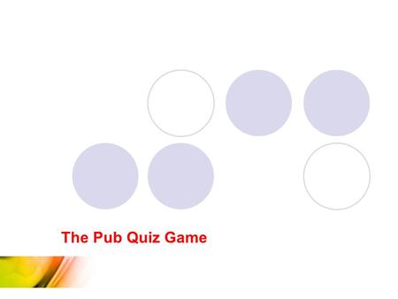 The Pub Quiz Game. Chris Martin Database Design Jo Chandler Software Developer Andrew Twitchett Link programming developer. Robin Noyce GUI Developer.