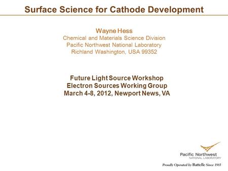Surface Science for Cathode Development