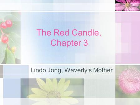 Lindo Jong, Waverly’s Mother