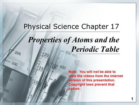 Physical Science Chapter 17