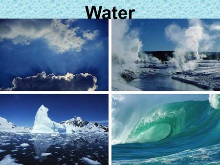 Water. Water three A water molecule (H 2 O), is made up of three atoms --- one oxygen and two hydrogen. H H O.