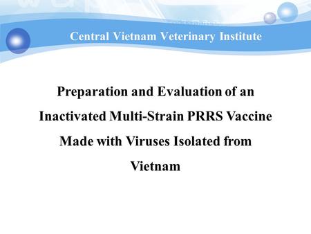 Central Vietnam Veterinary Institute