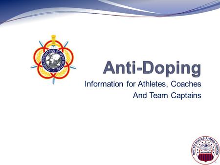 Information for Athletes, Coaches And Team Captains.