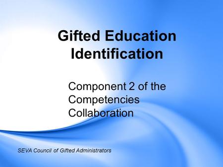 Gifted Education Identification