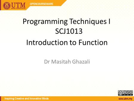 Introduction to Function