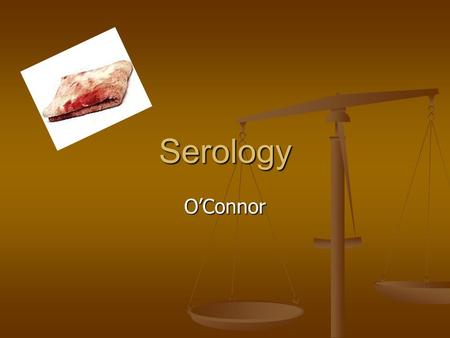 Serology O’Connor.