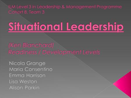  A situational leader changes their style depending on the skills and knowledge of the person they are working with and the situation they are in. Diagnosing.