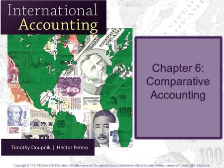 Chapter 6: Comparative Accounting