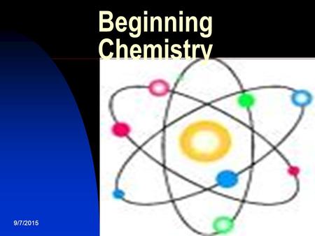 9/7/20151 Beginning Chemistry. 9/7/20152 Introduction This is an introductory lesson for first time Chemistry students. I am Celia Frederick, your course.