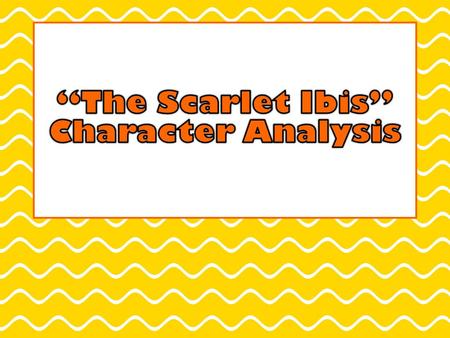 Assignment Write a three paragraph character analysis paper. Choose which character you want to analyze: Doodle or Brother. Once you have chosen a character,
