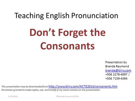 Teaching English Pronunciation