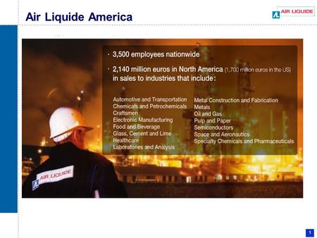1 Air Liquide America. 2 Modes of Supply 3 Typical Air Separation Unit.