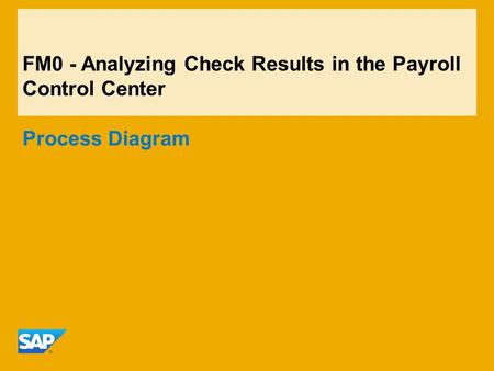 FM0 - Analyzing Check Results in the Payroll Control Center Process Diagram.