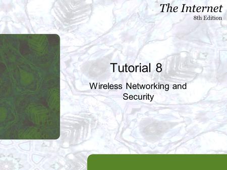 Wireless Networking and Security