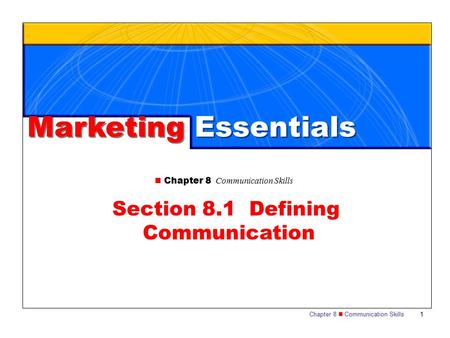 Section 8.1 Defining Communication