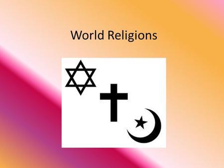 World Religions. Judaism Jews believe in one god. Their holy book is called the Torah which consists of Genesis, Exodus, Numbers, Leviticus, and Deuteronomy.