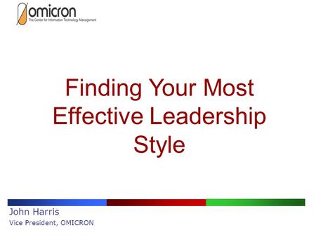 Finding Your Most Effective Leadership Style