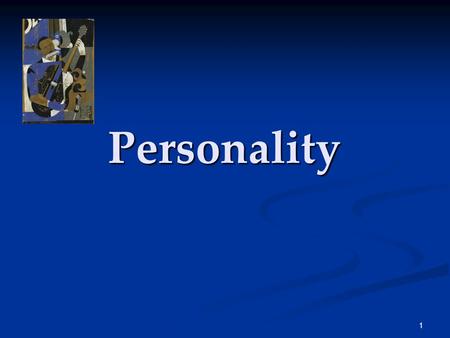 1 Personality. 2 Personality An individual’s characteristic pattern of thinking, feeling, and acting. Each dwarf has a distinct personality.