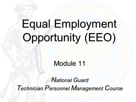 Equal Employment Opportunity (EEO)