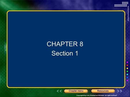 CHAPTER 8 Section 1.