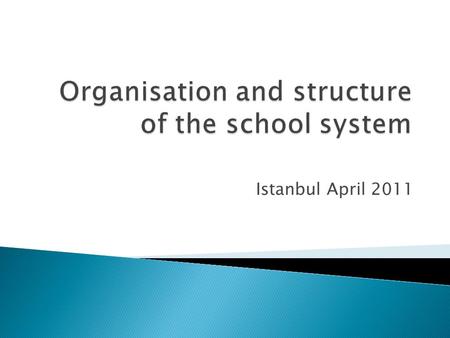 Istanbul April 2011. 1. Primary sector –organisation and structure 2. Secondary sector- organisation and structure 3. Secondary sector II (fifth and sixth.