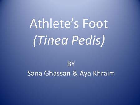Athlete’s Foot (Tinea Pedis)